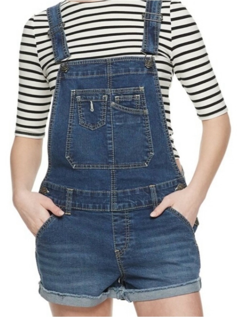 UNIONBAY Blue Denim Girl’s Short Overalls / Shortall